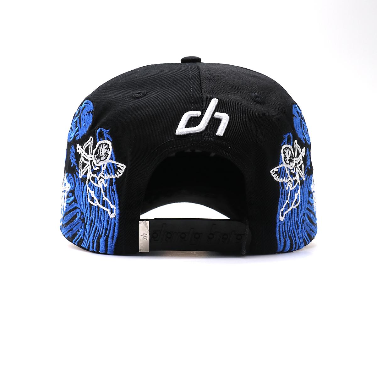 Hip Hop Street Fashion Snapback Cap, Y2K Rhinestone Embroidered Graffiti Hat, Adjustable Urban Streetwear Baseball Cap for Men
