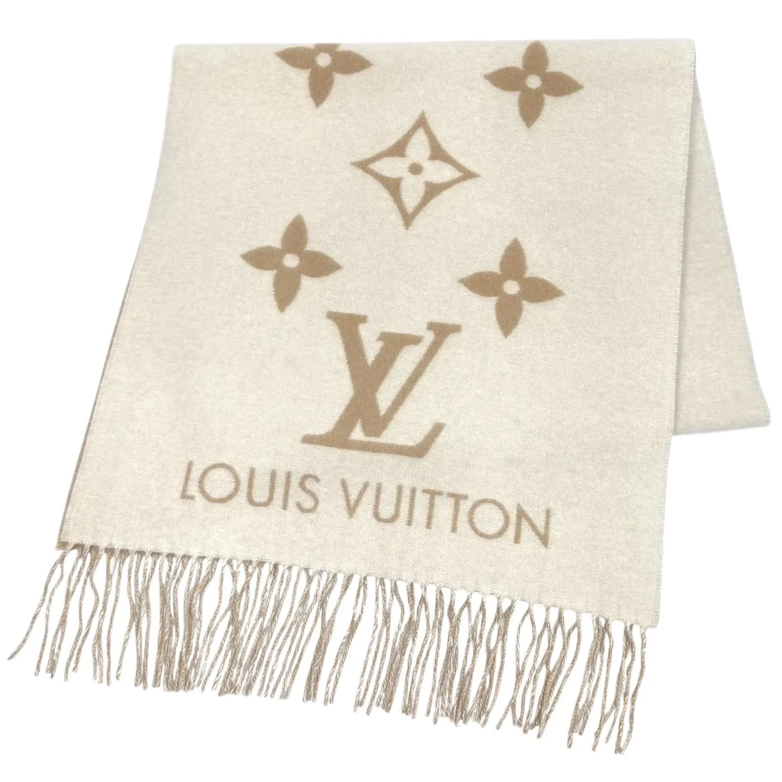 Pre-owned Louis Vuitton Cashmere Small Leather Goods Reykjavik Scarf