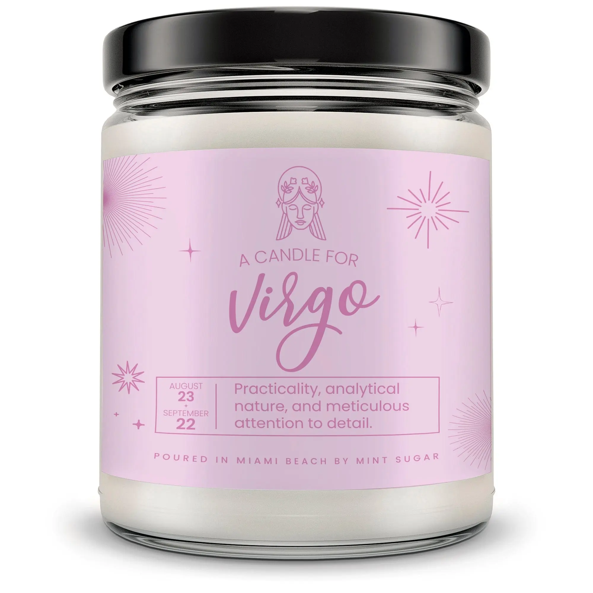 Virgo Zodiac Candle