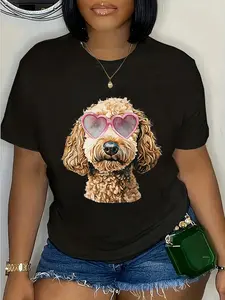 100% Cotton Goldendoodle Coquette Valentines Day Golden Doodle T-Shirt