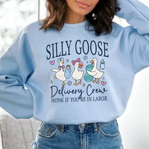 Labor and Delivery Nurse Sweatshirt, Labor and Delivery Sweater,  L&D Nurse Goose Gift, Gift For Her