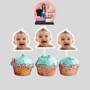 Custom face cupcake toppers
