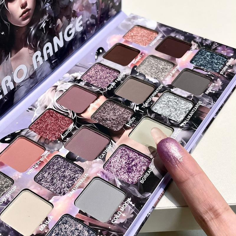 42-Color Smoky Eyeshadow Palette: Matte Shimmer&Glitter-24H Waterproof&Smudge-Proof Highly Pigmented with Natural Blurring Effect | Fine Powder No Fallout Perfect for Halloween Fall Festivities&Christmas Parties Party&Stage Must-Have Great Gift natural  ！