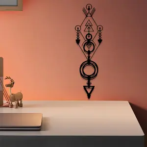 1pc Viking Metal Wall Art, Viking Statue Mural, Perfect for Office Wall, Norse Decor, Ideal Gift for History Lovers, Durable Metal