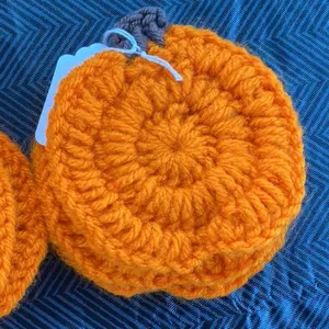 4PK Pumpkin Coasters for Tableware - Set of 4