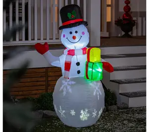 Evergreen 5'H Frost Gift-Bearing Snowman EverInflatable