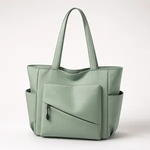 Trendy New Paneled Canvas Tote Bag for Women, Large Capacity Multi-Pocket Spliced Shoulder Purse, Casual Versatile Colorblock Cloth Handbag, Chic Everyday Work School Travel Satchel, Social Media Viral Aesthetic Gift for Her
