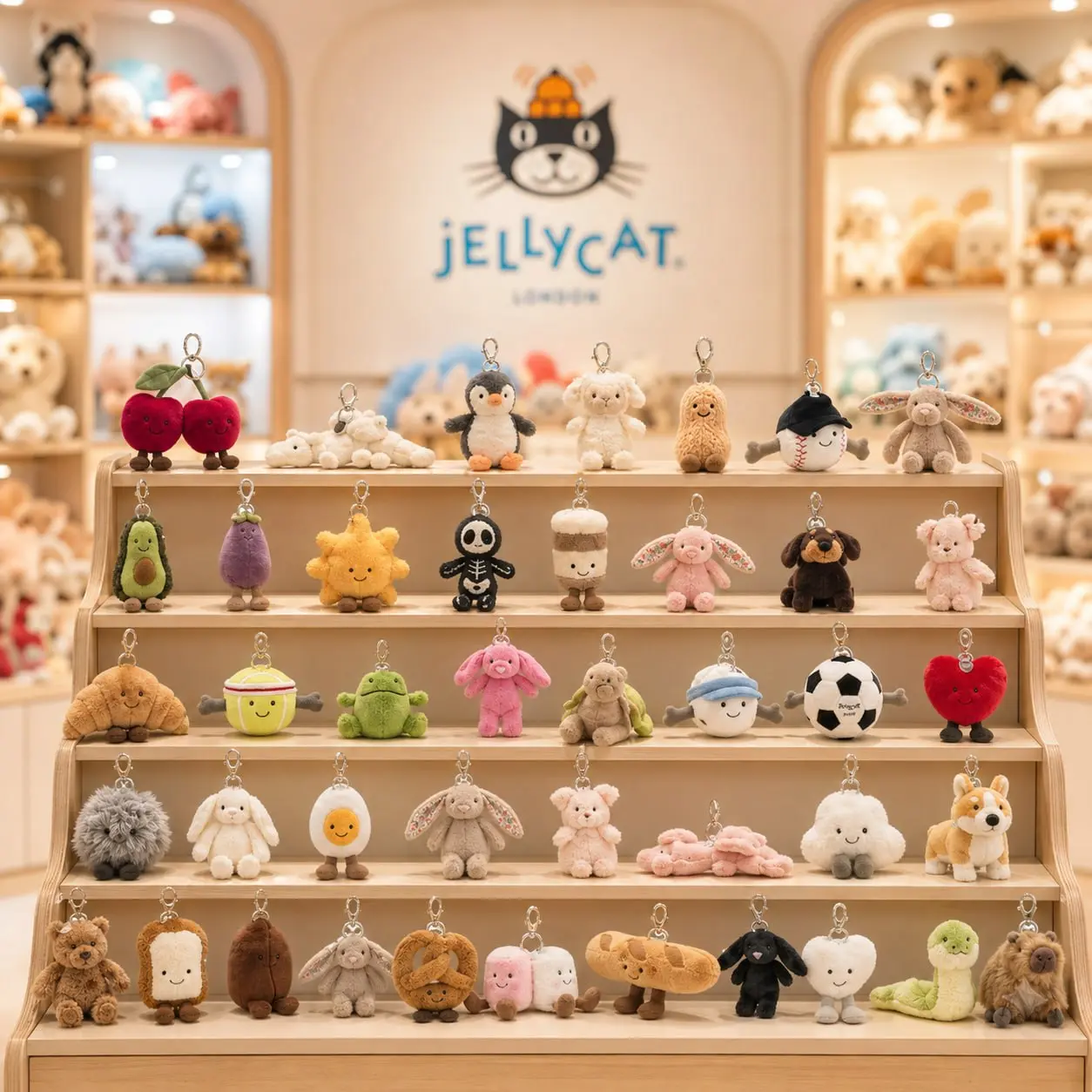 Jellycat Amuseables Food & Fruit Collection – Original Bag Charms, US Stock + Gift Bag