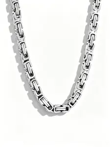 Thick Keel Chain Necklace, Trendy Hip Hop Punk Gothic Style, Premium Fashion Jewelry, Durable Daily Party Wear, Stainless Steel Necklace