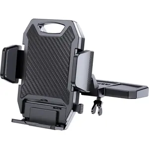 Sturdy CD Slot Phone Mount with One Hand Operation Design, Hands-Free  Phone Holder Universally Compatible with   & Android Cell Phones, for Smartphone Mobile (Carbon Fiber)