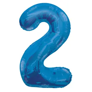 34 In. Blue Number 2 Balloon