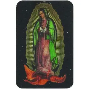 Holographic 3D Prayer Card – Our Lady of Guadalupe