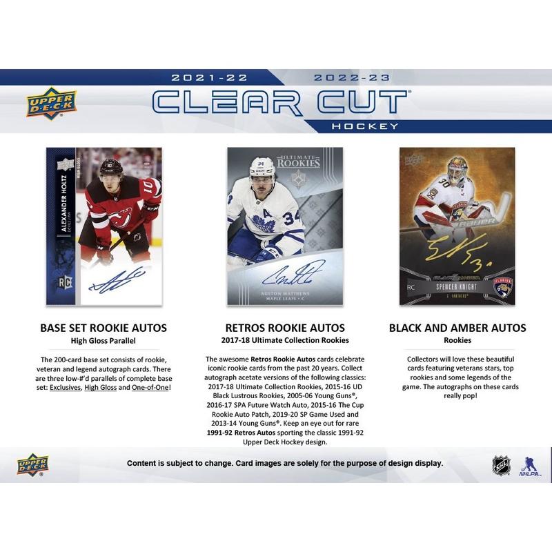 2022-23 Upper Deck Clear Cut Hockey Hobby Box