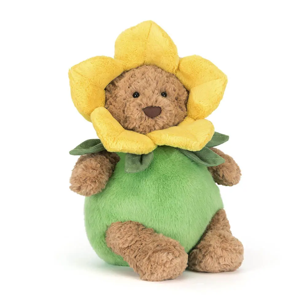 JellyCat Bartholomew Bear Daffodil Plush Soft Stuffed Animal Spring Gift