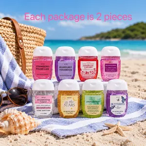 2pcs Portable 29ML Alcohol Gel Hand Sanitizer, Quick-Dry No-Rinse Disinfectant, Essential for Travel, Outdoor, Shopping, Kids