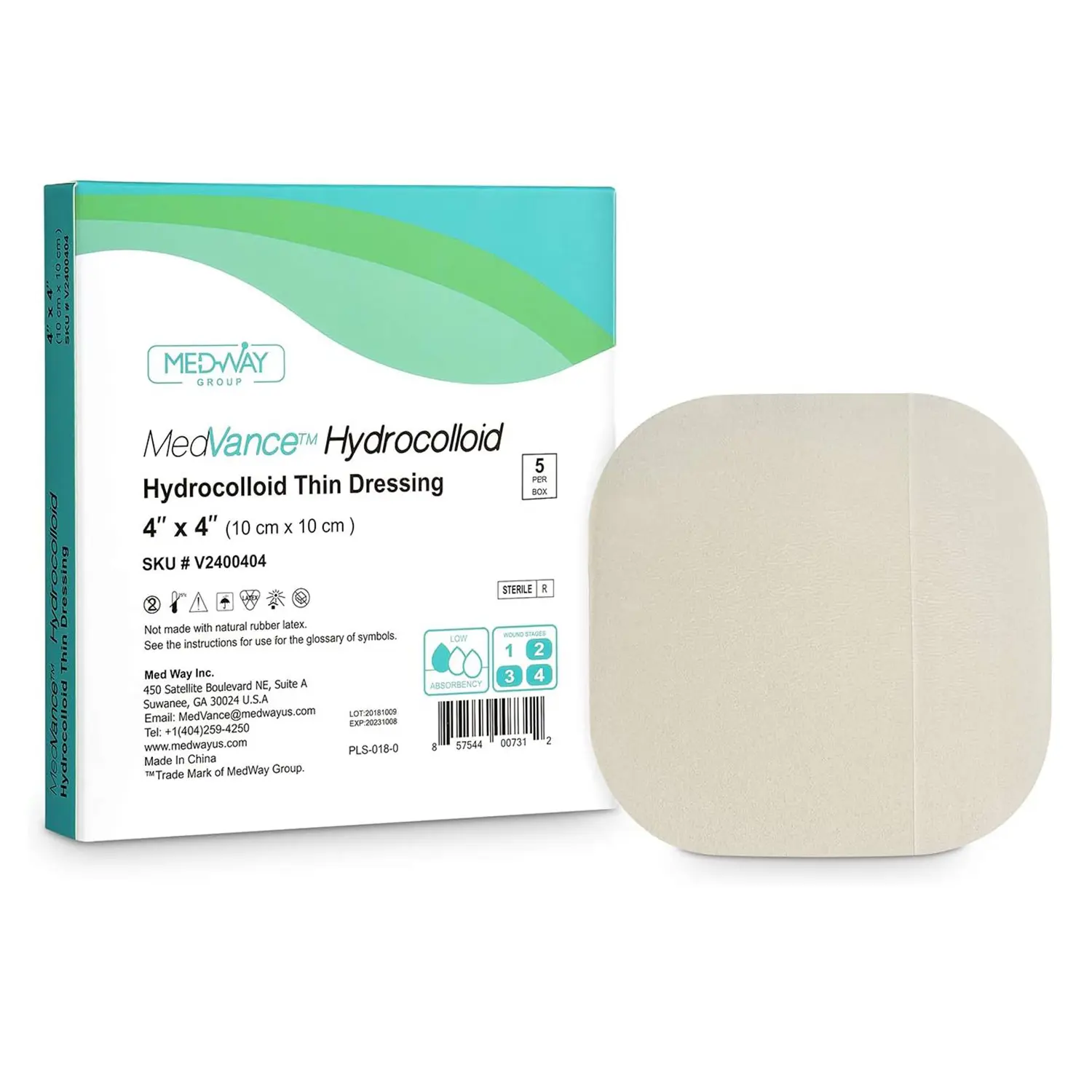 MedVance Hydrocolloid Acne Sheets - Thin 4"x4", Box of 5 Sheets