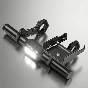 Redcomet Bike Headlights,9.05" Aluminum Alloy Bike Handlebar Extender,Cycling Accessories,IPX65 Waterproof Bicycle Light with a Bike Phone Mount for Bicycle, E-Scooter, USB Rechargeable Headlight