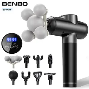 BENBO Multifunctional Massage Gun - 5 Massage Balls, 8 Replacement Heads, 99 Speeds, Muscle Relief & Therapy Tool, Portable for Home/Gym Fitness Use self care gear