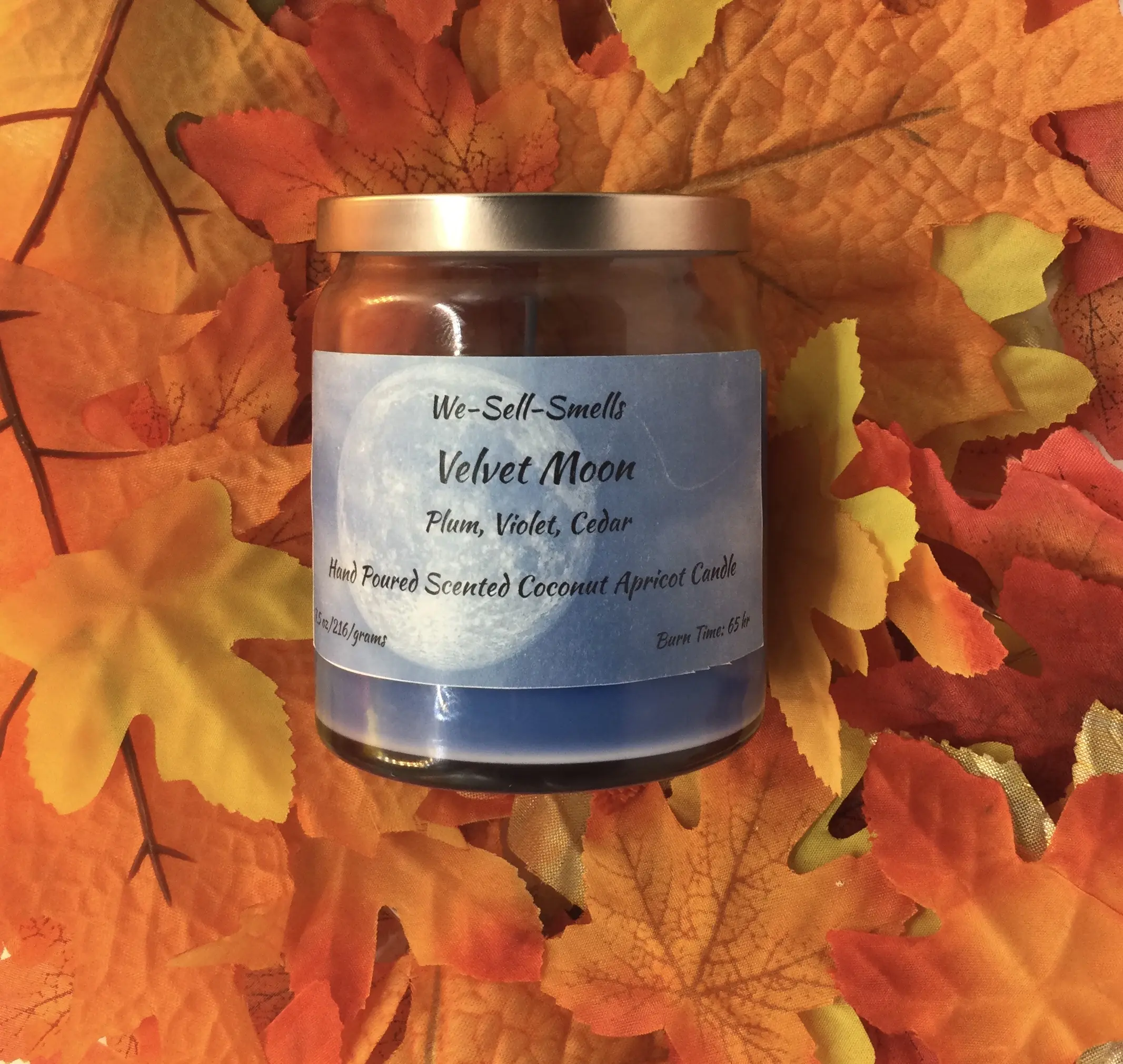 Velvet Moon Candle Cozy Decor Decorative luxury candle Wick