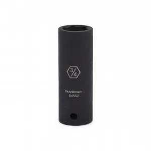 GearWrench 84552N 0.5 in. Drive 6 Point Deep Impact Socket - 0.75 in.