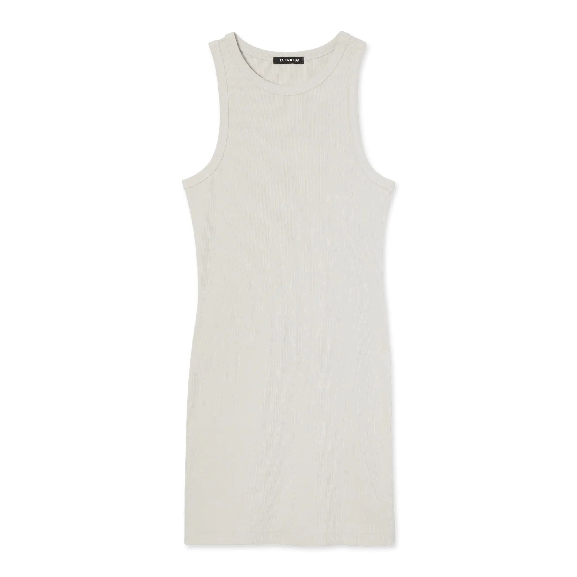 RIB HIGH-NECK CONTOUR DRESS