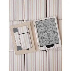 Blush Striped Neutral Kindle Case
