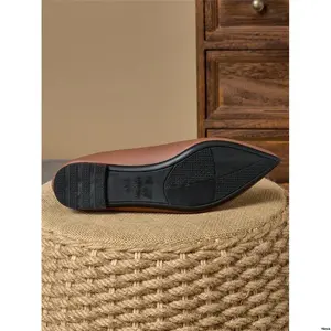 WomenFlatSolidColorPointedToeLoafers ComfortableWorkOfficeCommuteShoesForFourSeasons