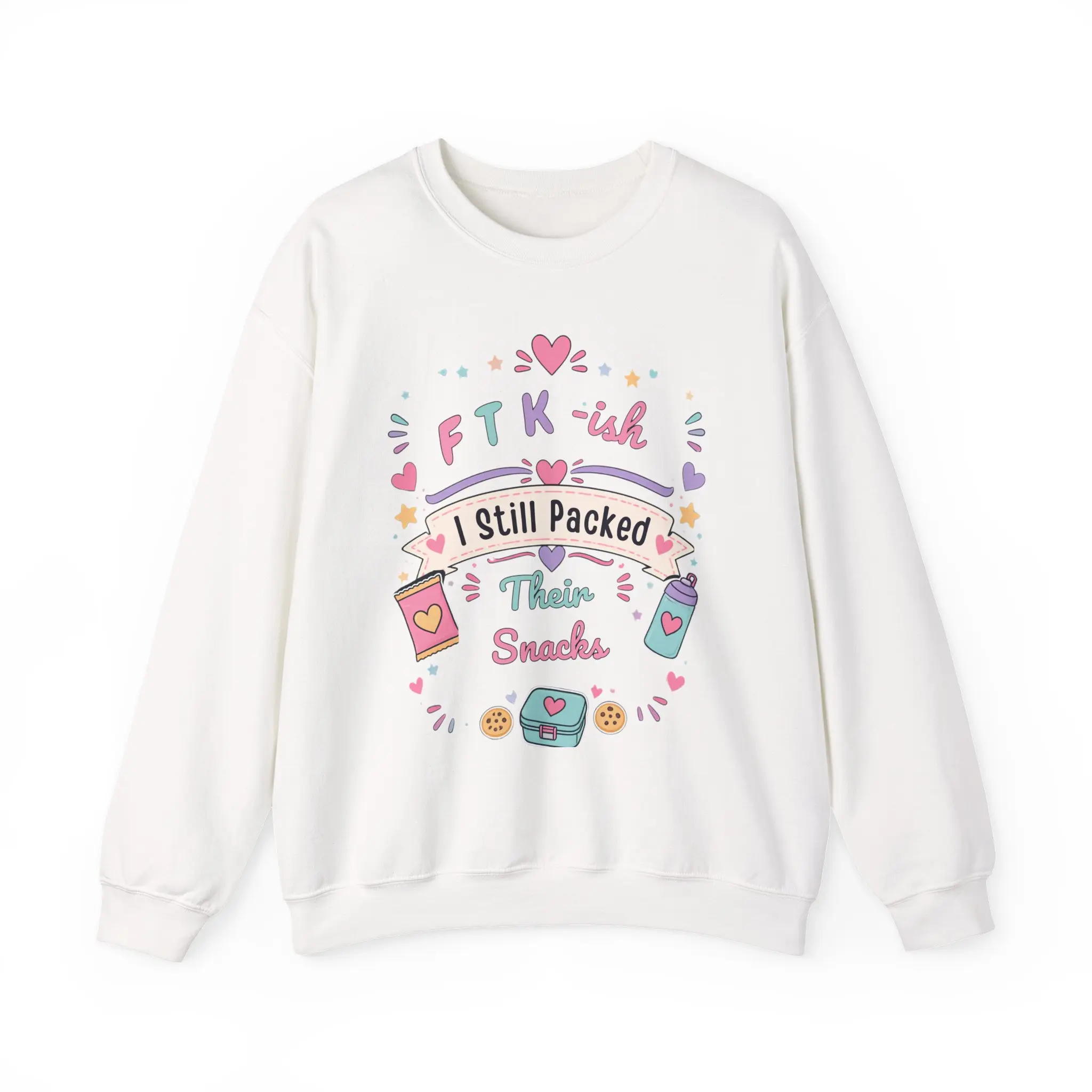 I Still Packed Their Snacks Sweatshirt | Cute Snacks Illustration