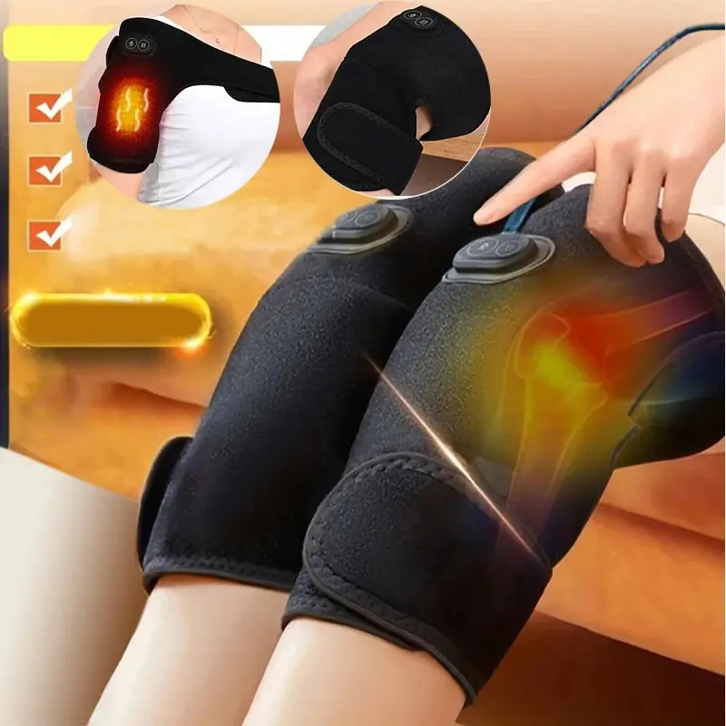 Heated Knee Massager & Compression Support Brace