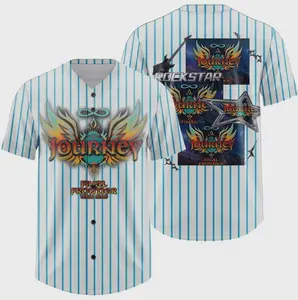 Journey The Final Frontier Tour 2026 Baseball Jersey Pinstripe Rock Band T Shirt, Journey Baseball Jersey Vintage Rock Band Shirt Unisex, gift for fans