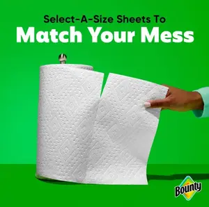 Bounty Paper Towels Select-A-Size White, 6 Mega Rolls, 164 Sheets per Roll