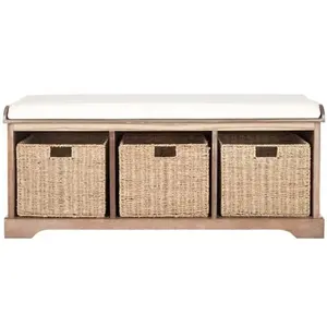 Varielle 47"W Storage Bench - natural/ivory