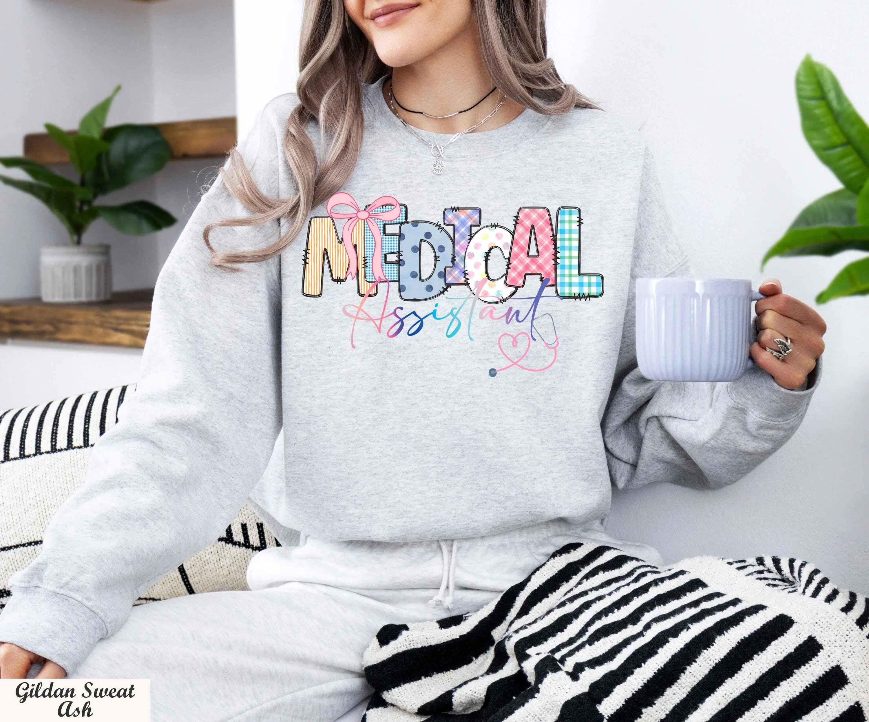 Medical Assistant Short Sleeve T-SHIRT / Sweatshirt, Med Student, Doctor Assistant Certified, Med Assistant Sweat, MA Appreciation Week,