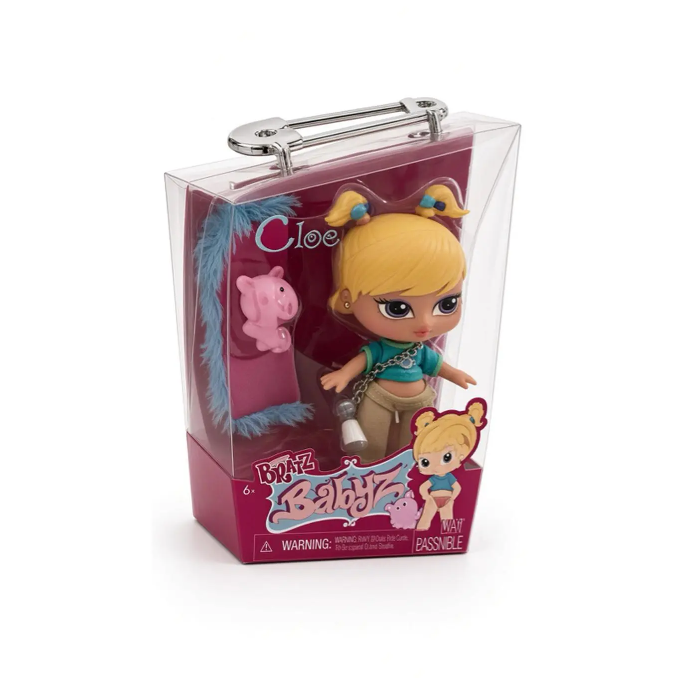 Bratz Babyz Cloe Doll in Original Box with Accessories and Pink Piglet Toy