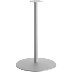 212 MAIN Low Profile Pre-Drilled Round Disc Base, 42 in. Between-Table for Tabletop, Black Cast Aluminum with Leveling Glides, Solid Brackets