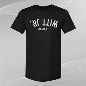 J.r in Kan City Baseball Cotton Fabric Casual Streetwear Crew Neck Short Sleeve T-Shirt Trendy Tops for Women for Men, Perfect Gift