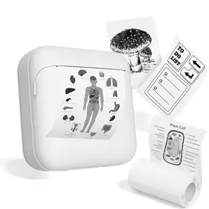 Portable Wireless Mini Printer, Thermal Printing Machine for Notes Journals Work Receipts Crafts, Lithium Batteries Included
