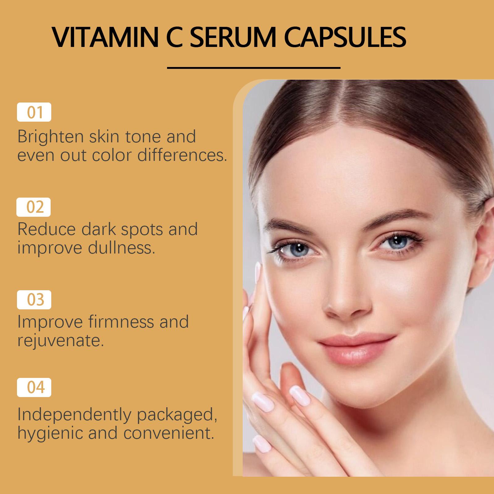 Viareline Vitamin C Brightening Serum Capsules - Dark Spot Corrector Skin Repair