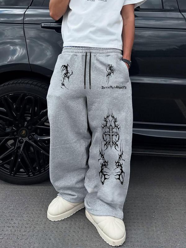 Men's Multi-Color Casual Sweatpants, Loose Fit, Gothic Print, Drawstring Waist, Comfortable Street Style, Ideal for Daily Wear, Sports, Parties, Soft Comfy Sweatpants Men's Multi-Color Casual Sweatpants, Loose Fit, Gothic Print, Drawstring Waist, Comfortable Street Style, Ideal for Daily Wear, Sports, Parties, Soft Comfy Sweatpants