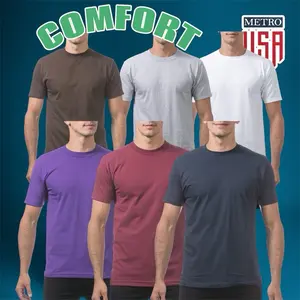 3 pack PRO CLUB COMFORT ( 3 tee ) Cotton Short Sleeve T-Shirt, medium weight crewneck with regular fit and relaxed collar are a staple for every closet.