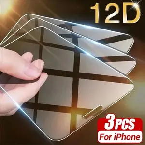 3pcs Apple 17 Series Screen Protector, 9h Hardness, Anti-Scratch, Bubble-Free Installation, Compatible with 11/12/13/14/15/16/17 Pro Max