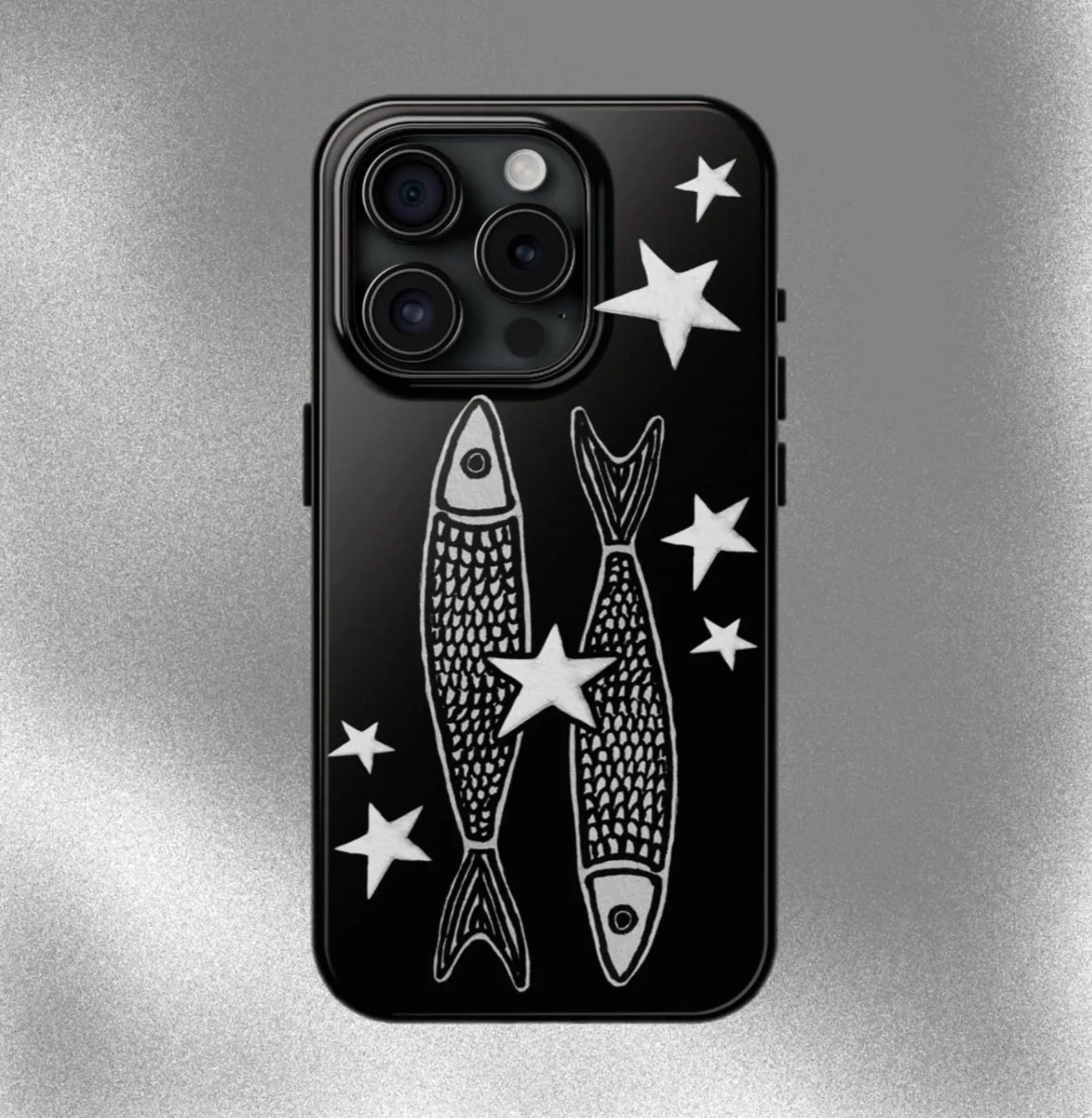Star Stardine Phone Case Y2K Cute Grunge Gothic Black Fish Cool Girl Gift MagSafe Case Phone - Case iP 17 16 15 14 13 12 11 X