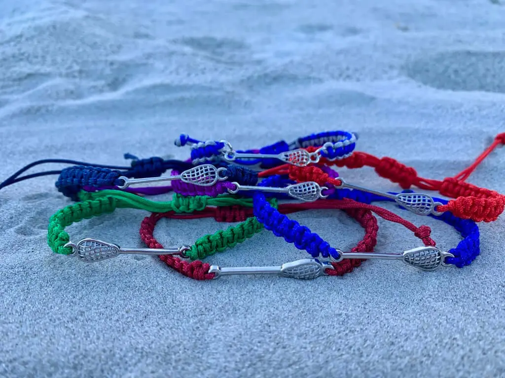Sportybella Lacrosse Adjustable Bracelet- Pick Color- Lacrosse Gift