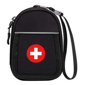 [Bag Only] Small Medicine Carrying Bag for EpiPen, Auvi Q, Nasal Spray, Allergy Meds, Asthma Inhaler - Emergency Healthcare Aid Pouch for Everyday Use