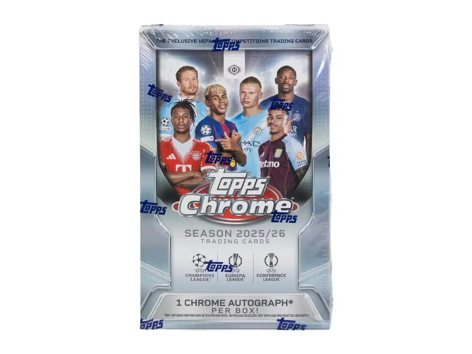 2025-26 Topps Chrome UEFA Club Competitions Soccer Hobby Trading Cards