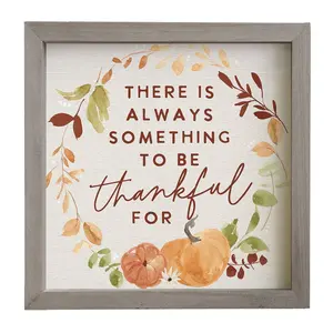 Sincere Surroundings 10" Thankful For Pumpkinsramed Art