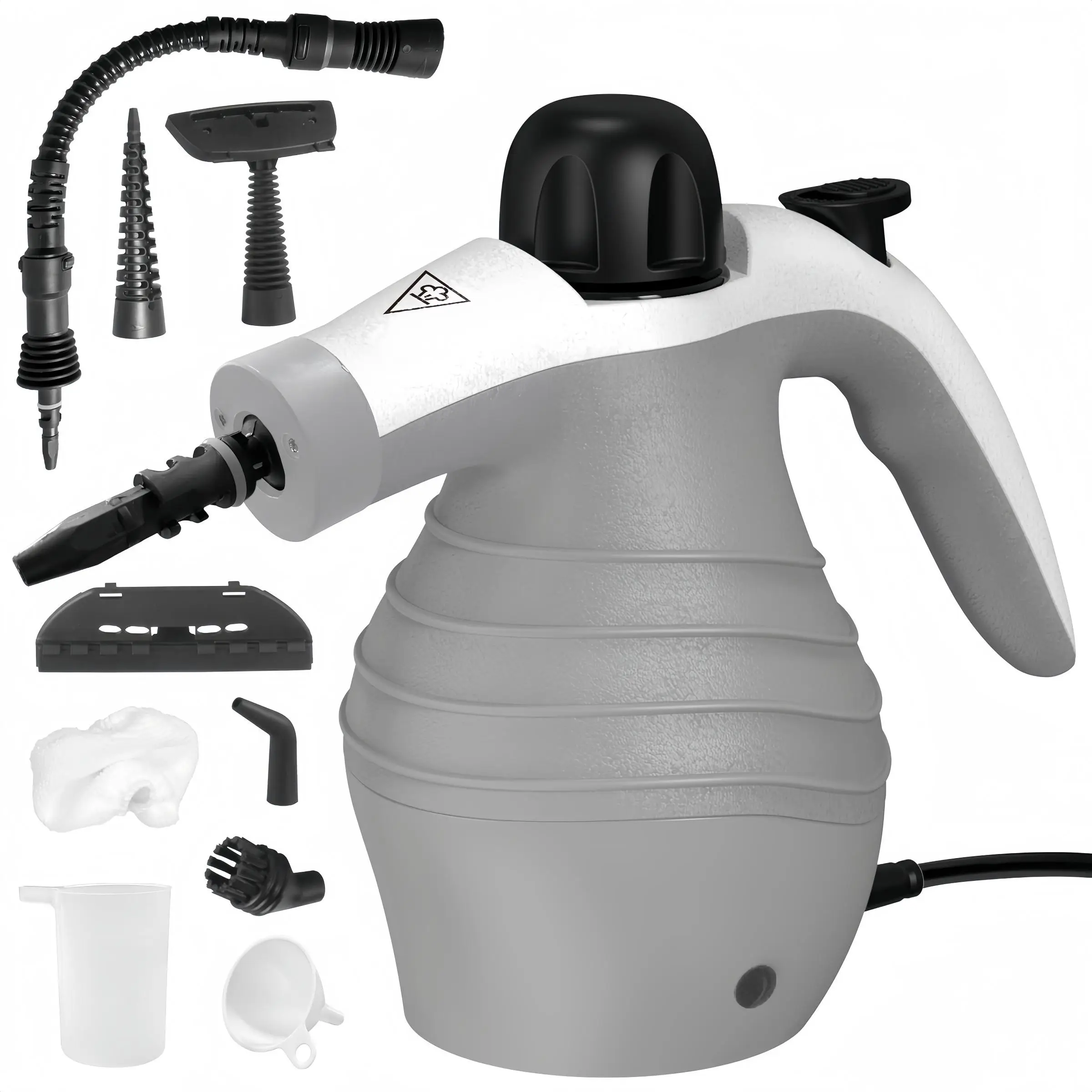 Pressurized Handheld Steam Cleaner, 1 Count Multi-purpose Steamer for Home Use with 9 Attachments To Remove Tough Stains on Car, Upholstery, Grout, St