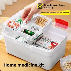 Domestic medicine box for home use, household medicine storage box, large capacity, multi-layer, children's small medicine box
