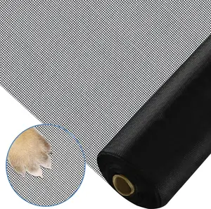 Fiberglass Window Screen Roll 45" x 98' Self-Installation Screens Replacement Mesh, DIY Custom Pet Proof Screen for Outdoor Kitchens Tree Houses Pool Houses