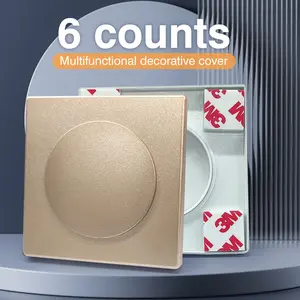 6 Counts Wall Split Flange Covers, Split Design for Existing Pipes, Upgrade Your Wall's Appearance